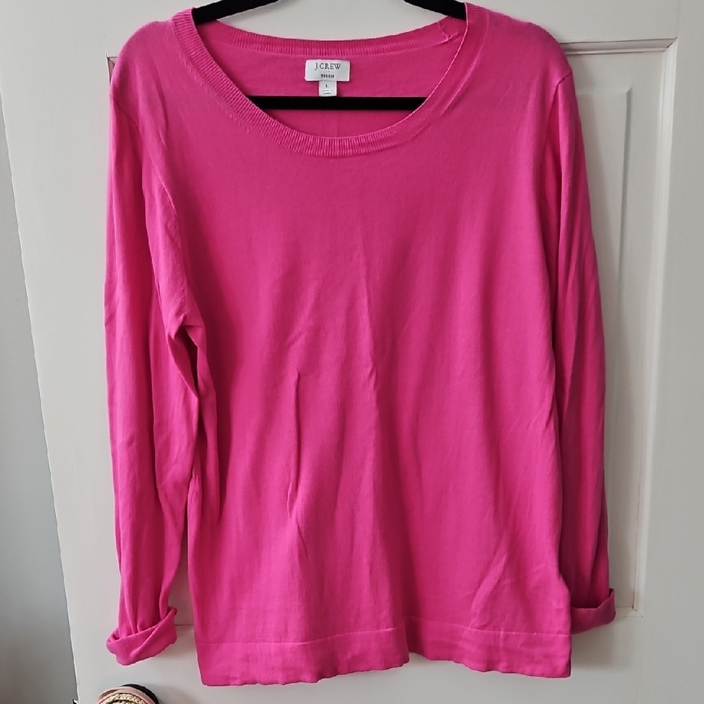 Last Chance* J.Crew Pink Top- Long Sleeve